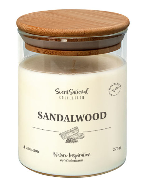 Duftkerze im Glas "Sandalwood" 275g, 1 Stück