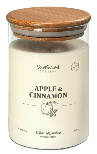 Duftkerze im Glas "Apple & Cinnamon" 345g, 1 Stück